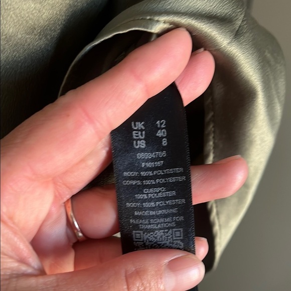 Olive Green Women's Top size 8 - Picture 3 of 6